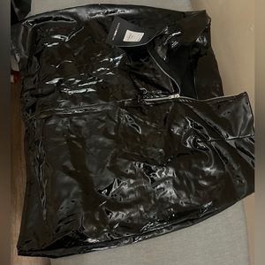 Black leather skirt brand new